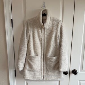 LOFT Cream Teddy Jacket